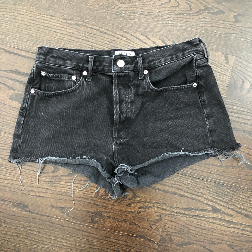 Agolde black shorts